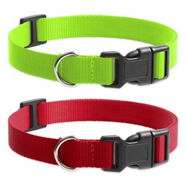 Peture Replacement Collar for Shock Collar, Stylish & Comfortable Christmas Dog Collar 2 Pack, Compatible with PetSafe Bousnic Sportdog Garmin Replacement Strap for Small Medium Large Dog(Green & Red)