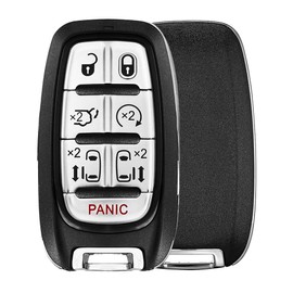 AKS KEYS Replacement for Chrysler Key Fob 7 Buttons That Use FCC M3N-97395900 and Pn 68217832AC 68217832AB 68217832AD Compatible with 2017 - 2024 Pacifica 2020 - 2024 Voyager w/o KeySense (2)