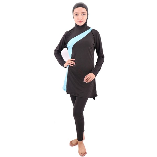 Musuly Burkini Swimsuit with Veil (10)