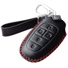 Leather Key Cover for Hyundai Tucson Tuscon Santa Fe Palisade Sonata Santa Cruz Ioniq 5 Nexo