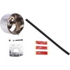 RACETECH Universal 85mm 3-3/8" Chrome Single Gauge Dashboard Pod Mounting