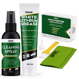Ailiaili White Lithium Grease Kit, Garage Door Lubricant for Hinges, Tracks