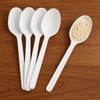 MERCHARII 100 Heavy Duty White Spoons, Perfect for Picnics, Parties,