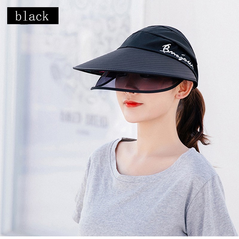 Wide Edge Sun Hat Protective with Removable Face Shield Summer