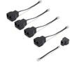 Phone Line Splitter,Telephone Splitter,with RJ11 6P4C Plugs,Suitable for Telephone,Fax Machine