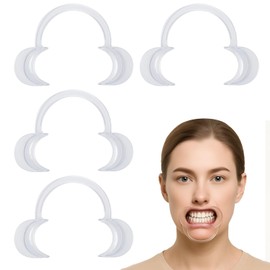 4-Pack Dental Mouth Openers - C-Shaped Cheek Retractors for Oral Care & Procedures