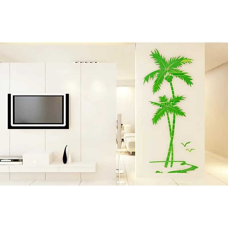 umely Wall Sticker Summer Palm Tree Southern Country Sticker 3D