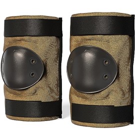 Paclord PRO Tactical Style Multi-Level Protection Elbow Pads, Small Size, Coyote Brown, 1 Pair - Hard Cap & Adjustable Grip for Free Movement - All Day Comfort, Made in USA
