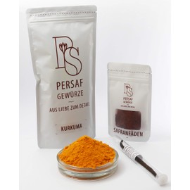 1 kg Bio Kurkumapulver aus Madagaskar von PerSaf I Gratis dazu: 1 Vanilleschote & 0,5g Safran I Besonders hoher Kurkumingehalt I DE-ÖKO-006 Kontrolliert biologischer Anbau & fairer Handel