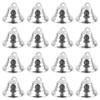 Framendino, 20 Pack Jingle Bells Mini Small Bells Craft Bells with Hooks for Christmas Wedding DIY Craft Wind Chimes Making