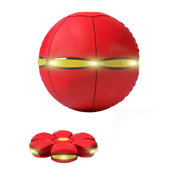 Interactive Flying Saucer Dog Toy with 6 Lights–Perfect Light-Up Ball