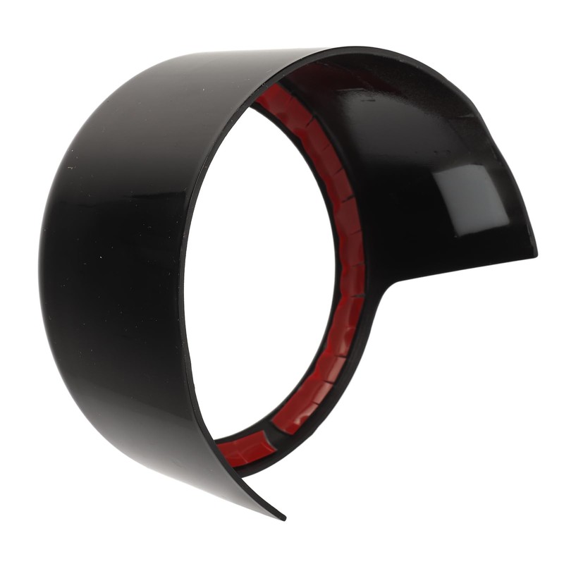 BOROCO Front Grill Emblem, Logo Ring, Glossy Black, Exterior Badge