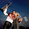 50 Pieces Of Black And White Checkered Racing Flags And