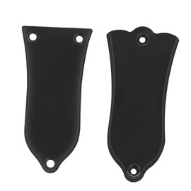 Gatuida 2pcs Electric Guitar Truss Rod Cover Premium Bell-shaped Plate for Electric Folk Guitars Easy Installation Ergonomic Design Replacement Black