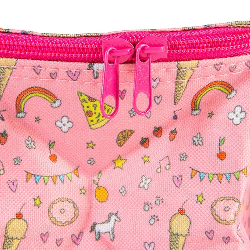 Tiny Dining Sketchbook Insulated Lunch Bag - Foil Lined School