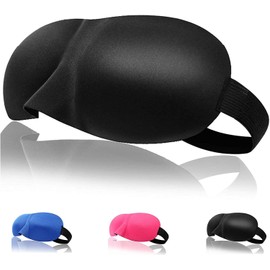 Mascarilla Azul para DormirAntifaz para Dormir Azul para Los Ojos. Perfecta para Dormir, Viajar y Meditar. con Memory Foam. Sleep Mask y Sleeping...  