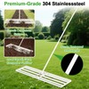 36"x12" Lawn Leveling Rake Heavy-Duty Galvanized Steel Lawn Leveler with