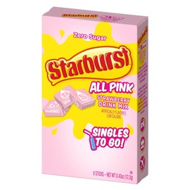 Starburst Singles to Go Variety Pack: All 5 Flavors (Raspberry, Cherry, Fruit Punch, Strawberry and Lemon) - 1 Box Each