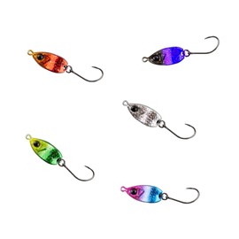 Micro Pichi Jig, Dedicated Design for Mountain Fish, Spoon, Obuchi Capture, Set of 5, Mountain Stream Lure, Lure, Trout, Stream, Lake, Bait, Yamame, Ivana, Amago (0.2 oz (5 g) (5 Color Set))