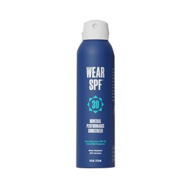 WearSPF Mineral Performance Sunscreen Spray by Justin Thomas SPF 30 Easy-To-Apply Continuous Sport Spray Water and Sweat Resistant, 6 fl oz (1)