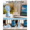 AaoLin Foldable Hand Held Fan USB Rechargeable, 4 Speeds Mini