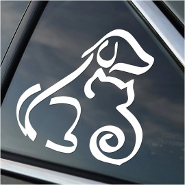 Stick'emAll Dog and Cat Pet Lover Car Decal Sticker