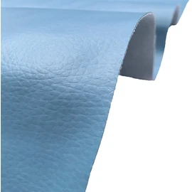 A-Express Grained Faux Leather Fabric Waterproof Heavy Duty Leatherette Vinyl Leathercloth Upholstery Textured Material - Sky Blue 1 Metre 100cm x 140cm