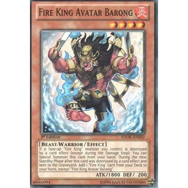 YU-GI-OH! - Fire King Avatar Barong (SDOK-EN002) - Structure Deck: Onslaught of The Fire Kings - 1st Edition - Common