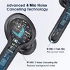 Black Mpow M9 Wireless Earbuds in Ear 4-Mic Noise Cancelling