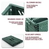 Ygapuzi Plastic Collapsible Crate Folding Storage Basket with Handle for
