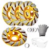 Deepa Ribusu 4.9 inches (100 mm) Diamond Cup Wheel Set