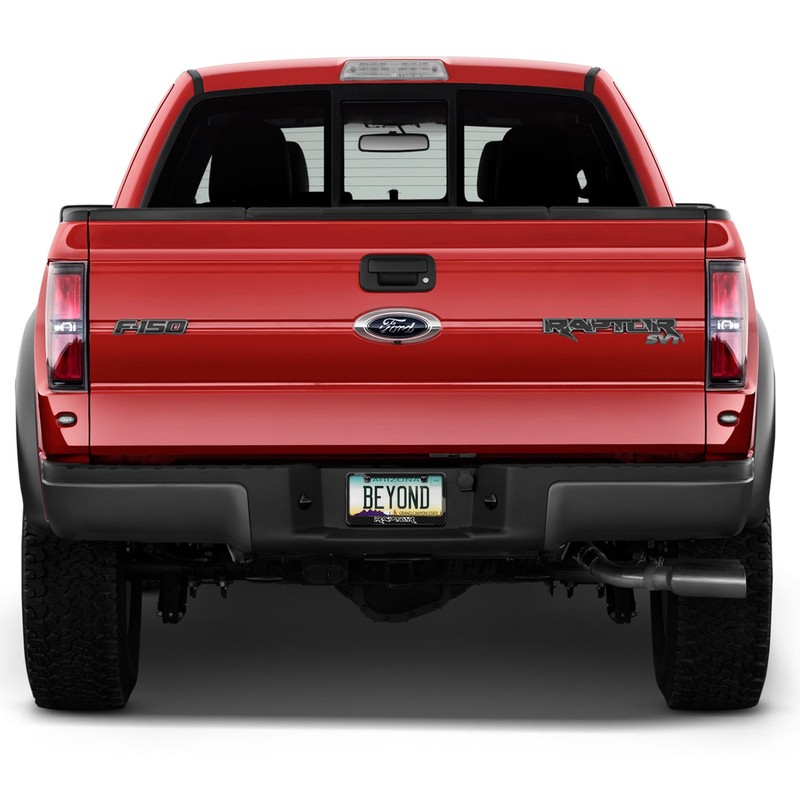 iPick Image for - Ford Raptor Outline Dual Logo Black