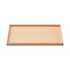 MUJI MDC80A2S Wooden Square Tray, Natural, Approx. Width 13.8 x
