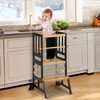 COSYLAND Toddler Standing Tower - Adjustable Height Toddler Kitchen Stool