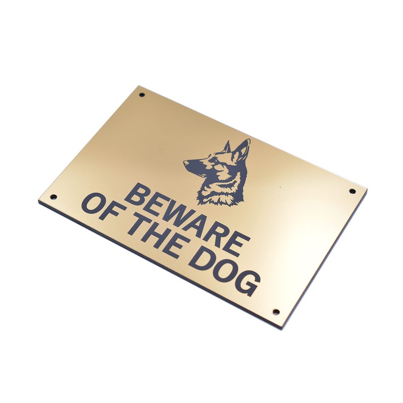 Beware of the Dog (German Shepherd) - Easy to See