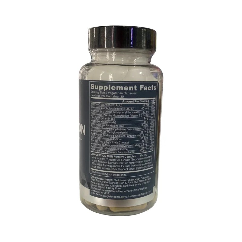Suplemento Vitaminas Apoyo Fertilidad Masculina Tabletas