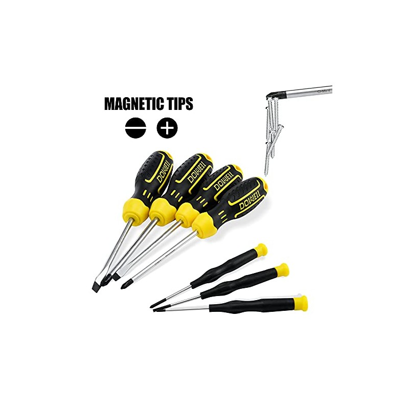 DOWELL 61-Piece Tool Set Kit Mechanic Tool Set Socket Wrench