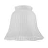 Westinghouse Lighting 8703840 4.4 cm Satin Corrugated Glass Bell Shade,
