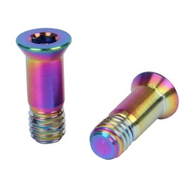 WADY Titanium Alloy Fixing Screws, 4Pcs Bicycle Rear Derailleur Bolt Bicycle Derailleur Guide Wheel Fixing Screw for Road Bike Mountain Bike Bicycle Rear Derailleur Jockey Wheel Bolt (Color)