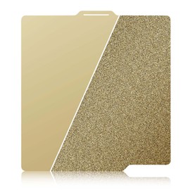 IdeaFormer IR3 Double Sided Gold PEI Smooth PEI+Texture PEI Build Plate 258x258mm for Bambu Lab A1/P1P/P1S/X1/X1C/X1E Spring Steel Plate for Bamboo Lab Heated Bed 3D Printer Build Platform Smooth PEI