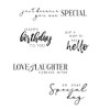 Sizzix Clear Stamps 5PK Sunnyside Sentiments #6 by Pete Hughes