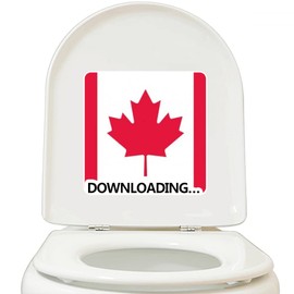 MCJS Canada National Flag North America Country Stickers Adhesive Waterproof Toilet Decal