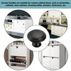 Nersgers Drawer Knobs 12 Pcs Black Door Knobs,30mm Retro Matte