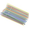 Plastic Drinking Straws, Pack of 200 Piece, Flexible,Assorted Coloured Disposable