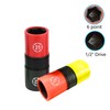 DPTOOL Lug Nut Socket Set 1/2" Drive Wheel Impact Flip