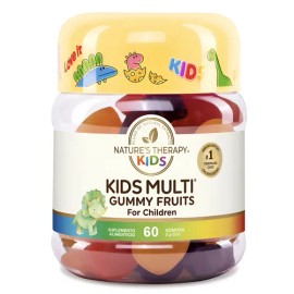Multi Vitaminico Para Niños En Gomitas 60 unidades Kids Multi, Sabor Grosella, Natures Theraphy                                                       