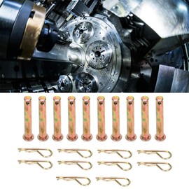 Shipenophy Máquina agrícola de pasador de chaveta de perno de aire fresco 10set R Chaveta para 178F 8 * 50 mm