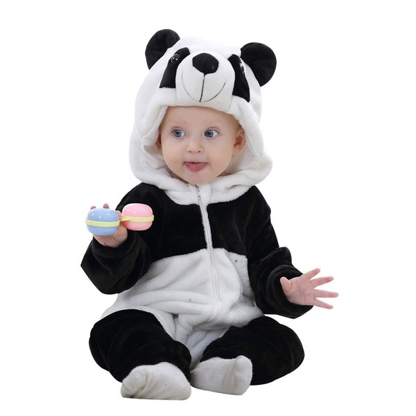 COOKY.D Unisex Winter Baby Sleepsuits 3-36 Months, Panda