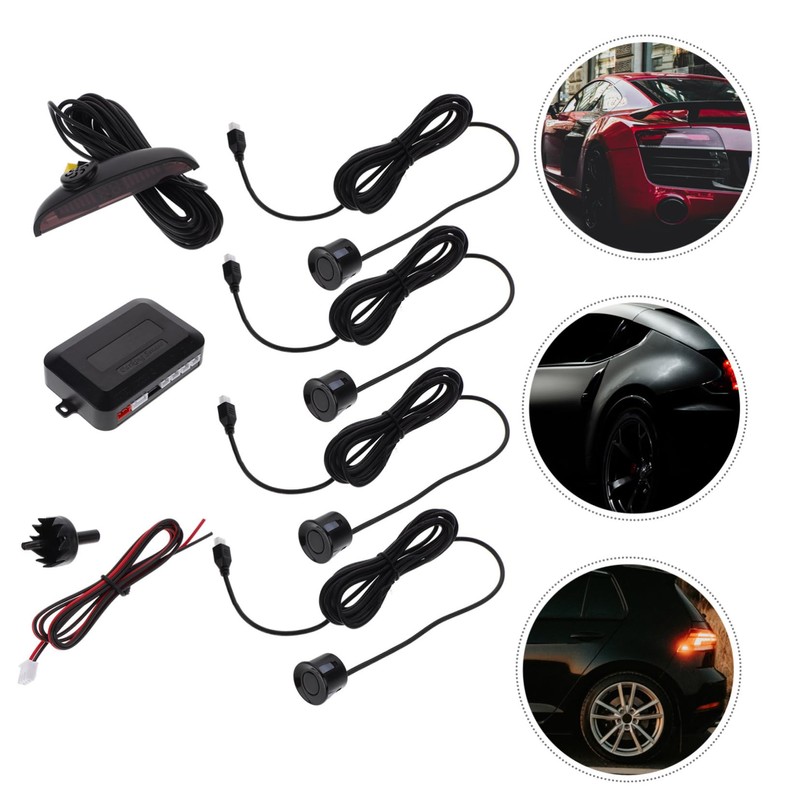 Alipis 1 Set Car Parking Sensor System with Automotive Vehicle