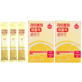 Raibling Asabi Cleanse Lemon Flavored Apple Soak, 60 sachets, 60-day supply / 라이블링 애사비 클렌즈 레몬맛 애플쏙 총60포 60일분